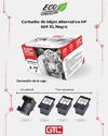 Kit por 3 repuestos + 1 cabezal compatible con HP 664 | alternativo GTC