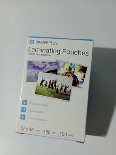 Pouch para laminado en caliente| tamaño carnet 5,9cm x 8,3cm | 150 micrones - Insumos de impresion Burzaco