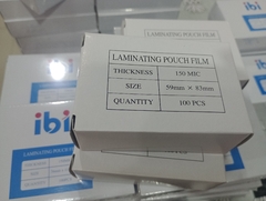 Pouch para laminado en caliente| tamaño carnet 5,9cm x 8,3cm | 150 micrones - tienda online