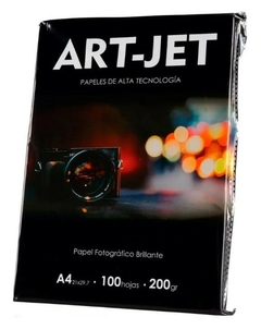 Papel fotográfico brillante | 200gr A4 | 100 HOJAS |Art Jet