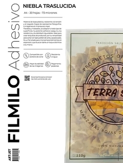 Filmilo Adhesivo | Niebla Traslúcida | A4 20hjs | Art Jet
