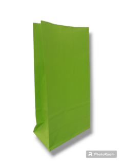 Bolsas con fuelle de papel | VERDE LORO | ideal para candy