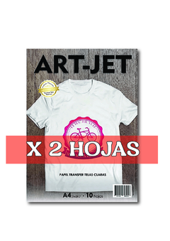 Papel transfer para prendas claras | Art Jet | 2 HOJAS - comprar online