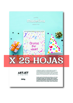 Papel Matelina doble faz | 260gr A4 | 25 HOJAS - comprar online