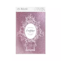Cuentilina | papel con glitter | Rosa Fantasia | A4 - comprar online
