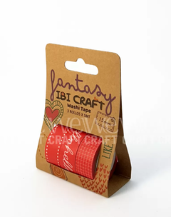 Cintas adhesivas washi tape | red | Ibi Craft