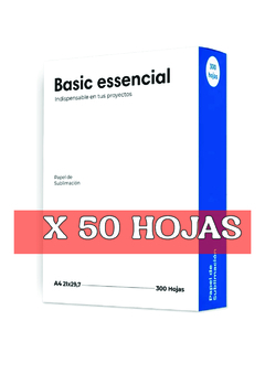 Papel de sublimación Basic Esencial A4 | 50 HOJAS - comprar online