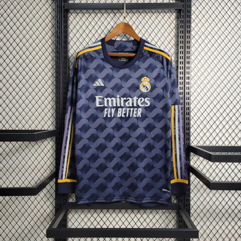 Camisa Real Madrid Away 23/24 Manga Longa