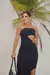 Imagem do Vestido Lívia Poliamida Premium com Bojo e Recorte Lateral