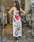 Vestido Canelado Longo - Mão do Universo. - comprar online