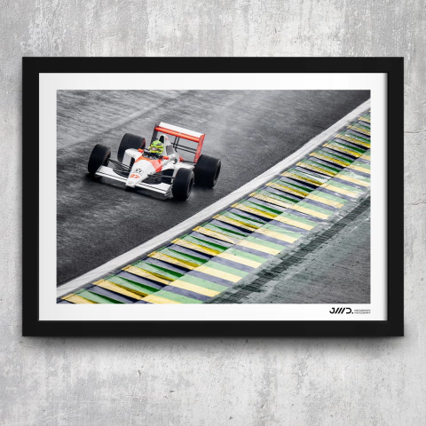 Quadro / Poster José Mario Dias - 12 - Lewis Hamilton Mp4/5 Em Interlagos