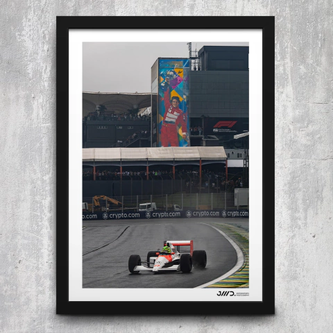 Quadro / Poster José Mario Dias - 17 - Lewis Hamilton Mp4/5 Em Interlagos
