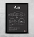 Quadro/Poster Audi A6 C4 2.8 V6 Sedan 1995 | Preto & Branco - comprar online