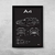 Quadro/Poster Audi A4 2.0 Avant 2017 | Preto & Branco