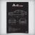 Quadro/Poster Audi A4 2.0 Sedan S-Line 2017 | Preto & Branco - Interlakes | Eternize sua paixão