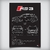 Quadro/Poster Audi Rs3 Sportback 2016 | Preto & Branco - Interlakes | Eternize sua paixão