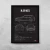 Quadro/Poster Bmw 125I M Sport 2016 | Preto & Branco