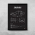 Quadro/Poster Bmw 325I E36 Sedan | Preto & Branco