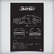 Quadro/Poster Bmw 325I E36 Sedan | Preto & Branco - Interlakes | Eternize sua paixão