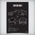 Quadro/Poster Bmw 335I E90 Sedan 2005 | Preto & Branco - Interlakes | Eternize sua paixão