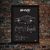 Quadro/Poster Bmw 540I E39 Sedan | Preto & Branco - loja online