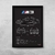 Quadro/Poster Bmw M3 F80 Sedan | Preto & Branco