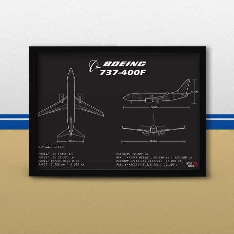 Quadro/Poster Boeing 737-400F
