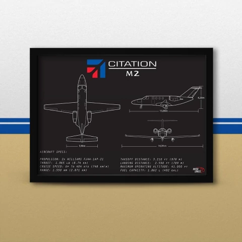 Quadro/Poster Cessna Citation M2