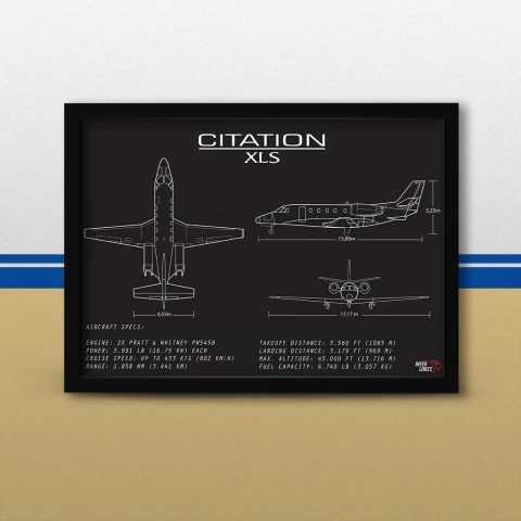 Quadro/Poster Cessna Citation Xls