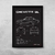 Quadro/Poster Chevrolet Chevette Sl 1988 | Preto & Branco