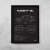 Quadro/Poster Chevrolet Kadett Gl 1997 | Preto & Branco
