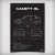 Quadro/Poster Chevrolet Kadett Gl 1997 | Preto & Branco - Interlakes | Eternize sua paixão