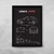 Quadro/Poster Chevrolet Onix Turbo Rs 2023 | Preto & Branco