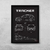 Quadro/Poster Chevrolet Tracker Premier 1.2 2023 | Preto & Branco