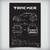Quadro/Poster Chevrolet Tracker Premier 1.2 2023 | Preto & Branco - Interlakes | Eternize sua paixão