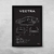 Quadro/Poster Chevrolet Vectra Gls 2.0 1996 | Preto & Branco