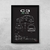 Quadro/Poster Citroen C3 Xtr 1.4 2008 | Preto & Branco