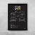 Quadro/Poster Citroen C4 Vtr | Preto & Branco