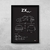 Quadro/Poster Citroen Zx Coupe | Preto & Branco