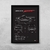 Quadro/Poster Dodge Dakota Sport Cs 5.2 V8 | Preto & Branco
