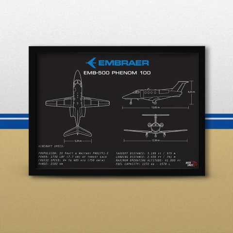 Quadro/Poster Embraer Emb-500 Phenom 100