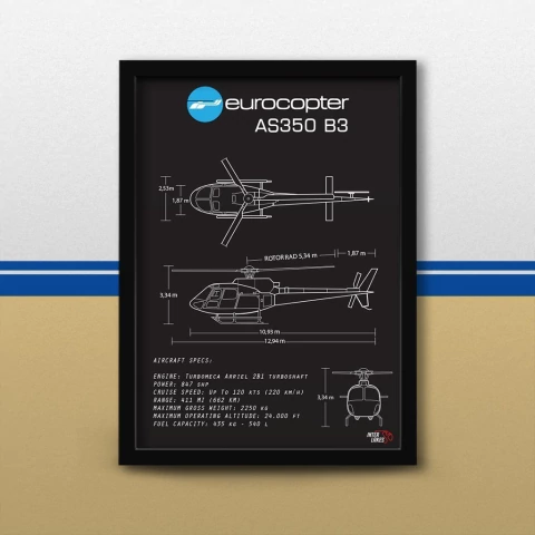 Quadro/Poster Airbus As350 B3