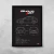 Quadro/Poster Fiat Bravo T-Jet 2013 Preto | Preto & Branco