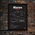 Quadro/Poster Fiat Marea Sedan Turbo 2004 | Preto & Branco - loja online