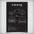 Quadro/Poster Ford Fiesta 1.3 Mk3 1995 | Preto & Branco - Interlakes | Eternize sua paixão