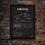 Quadro/Poster Ford Fiesta 1.3 Mk3 1995 | Preto & Branco - loja online