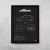 Quadro/Poster Ford Fiesta Clx 1.3 2P Mk4 1999 | Preto & Branco