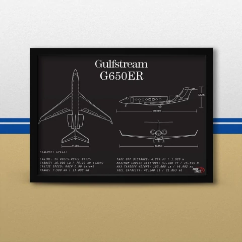 Quadro/Poster Gulfstream G650Er