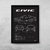 Quadro/Poster Honda Civic G10 1.5 Turbo 2020 | Preto & Branco