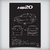 Quadro/Poster Hyundai Hb20 1.0 2016 | Preto & Branco - Interlakes | Eternize sua paixão